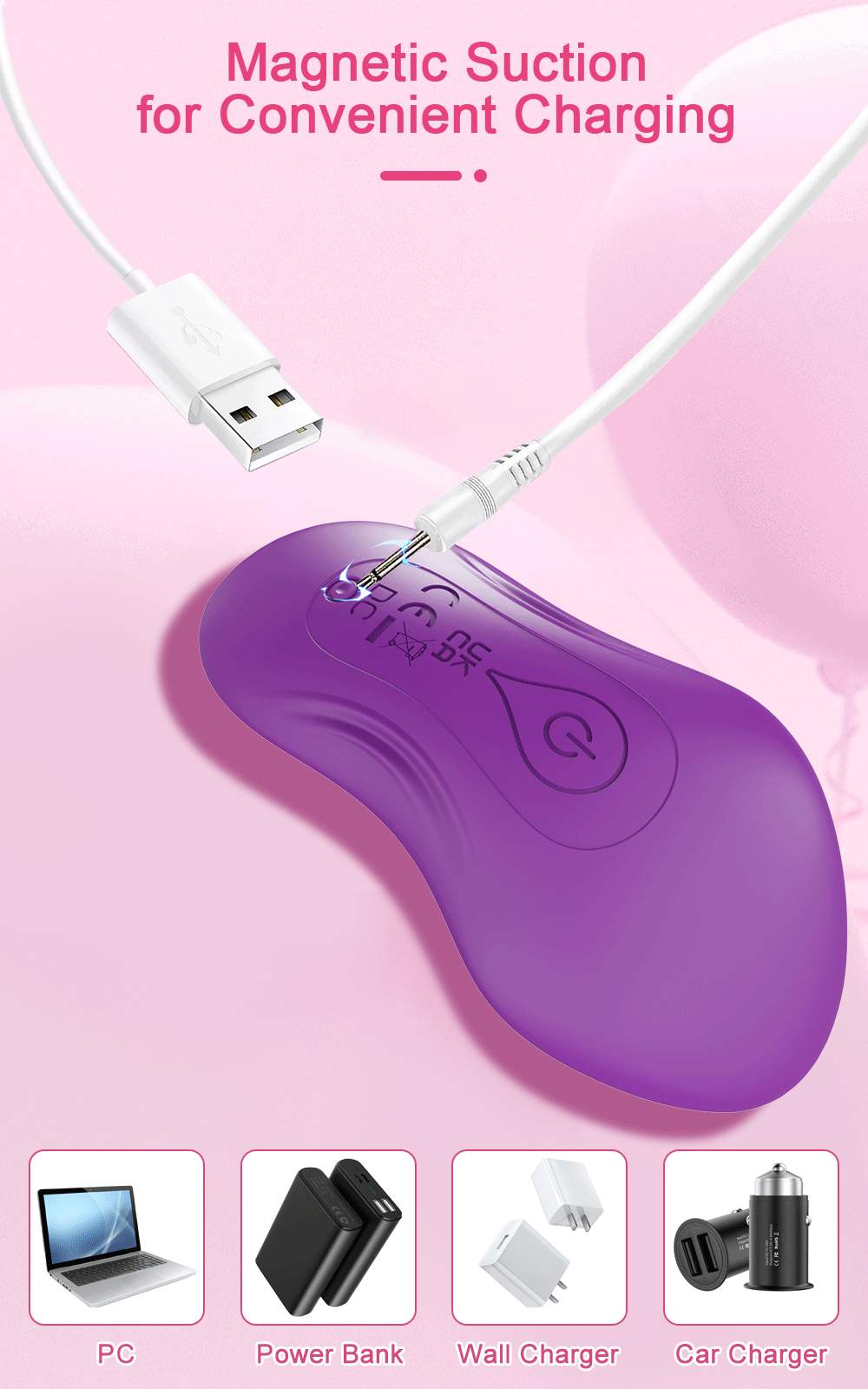 Wearable APP-Controlled Clit Vibrator for Couples & Solo Play