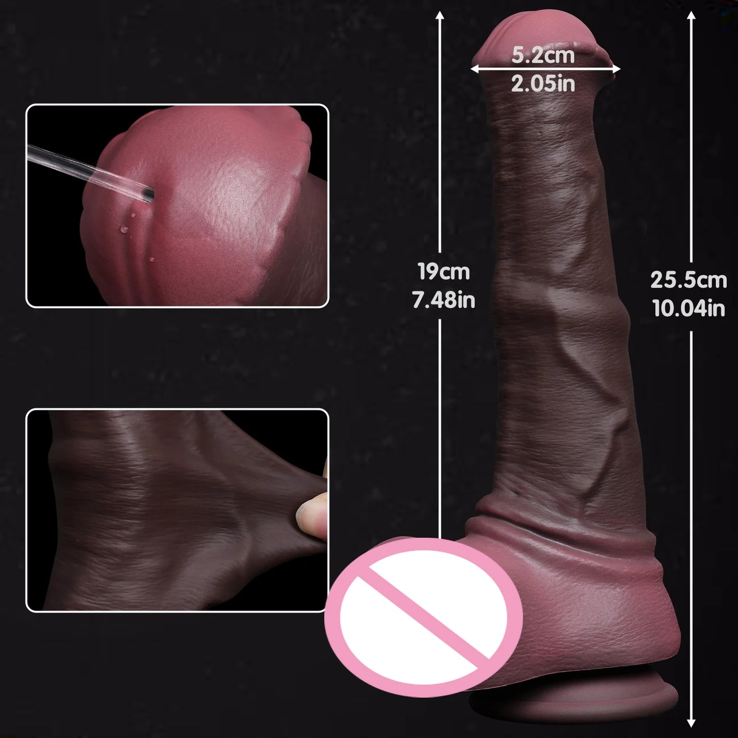 Squirting Animal Penis Sex Toy - Lifelike Silicone