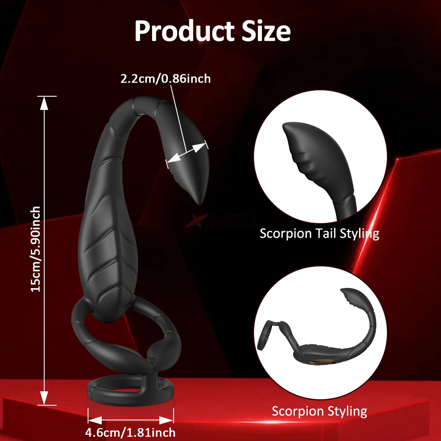 APP Control Cock Ring & Vibrating Butt Plug Prostate Massager Combo