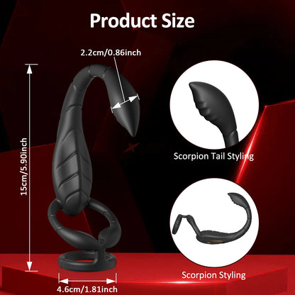 APP Control Cock Ring & Vibrating Butt Plug Prostate Massager Combo