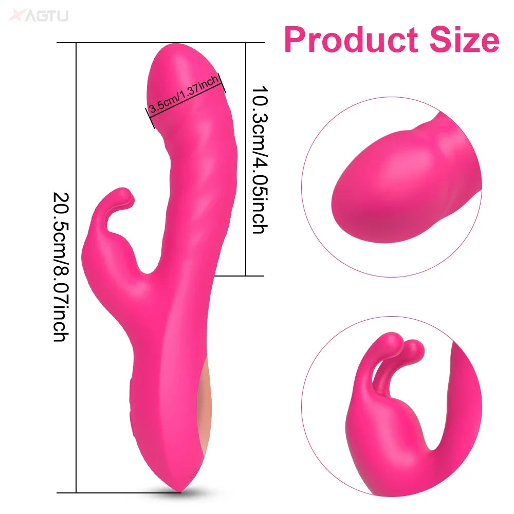 Powerful 2-in-1 Rabbit Vibrator for Clit and G-Spot