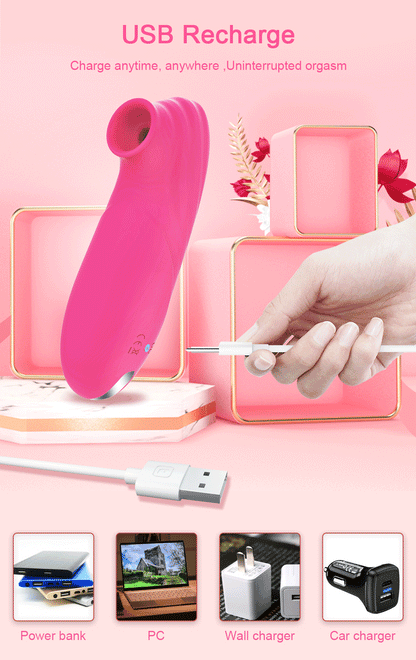 Clitoral Suction Vibrator with Nipple Stimulation