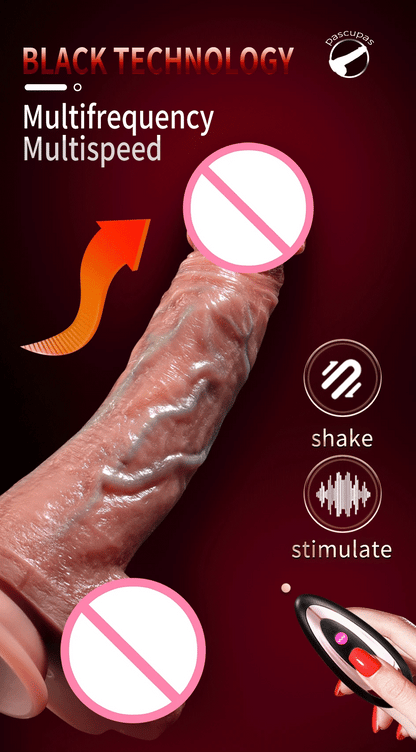 Heating Realistic Dildo with Remote Control