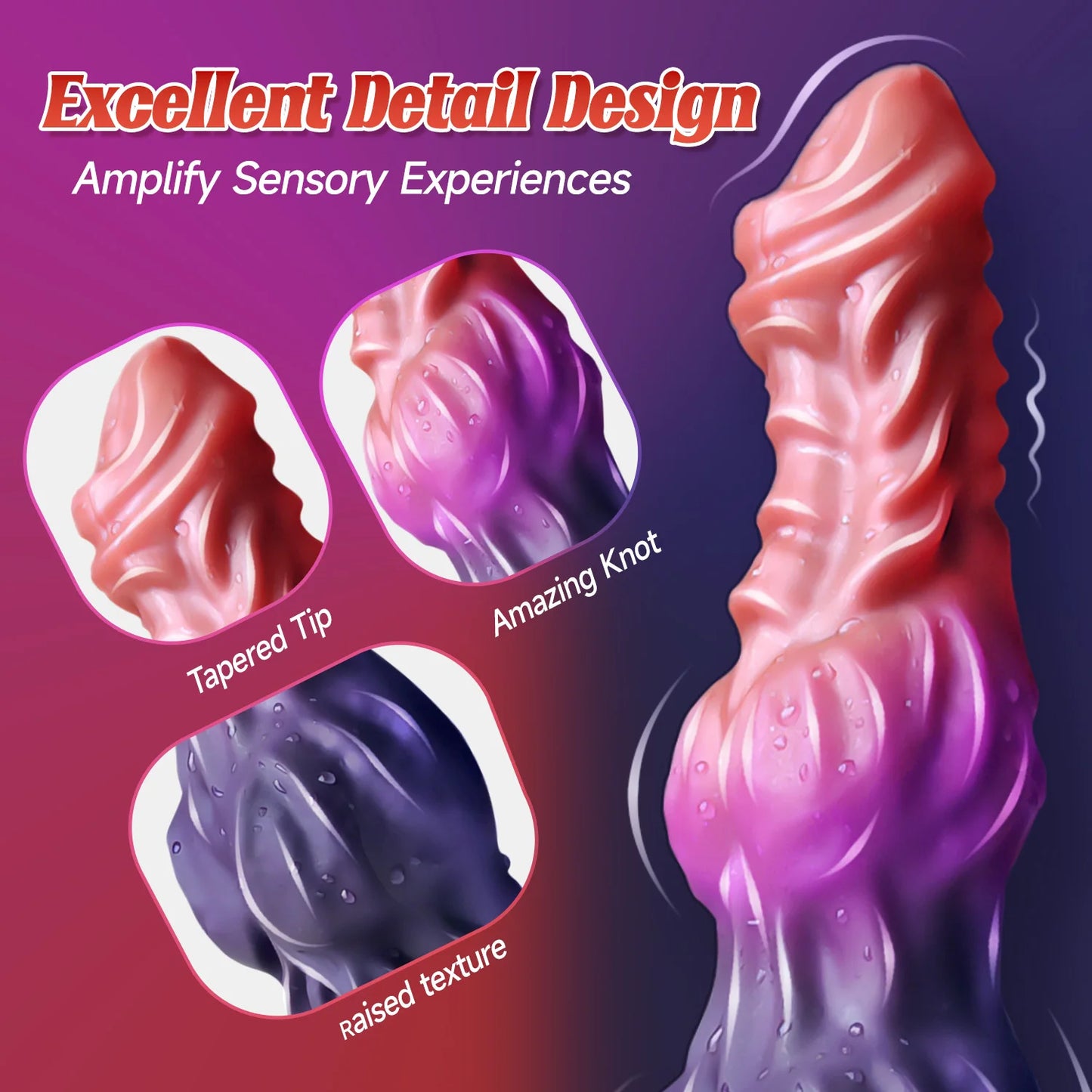 Animal Knot Dildo with Squirting Ejaculation Function
