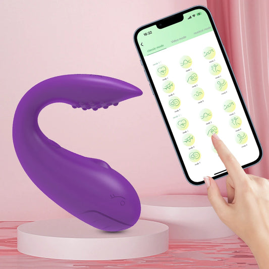 APP-Controlled Wearable Panty Vibrator for G-Spot & Clit Stimulation