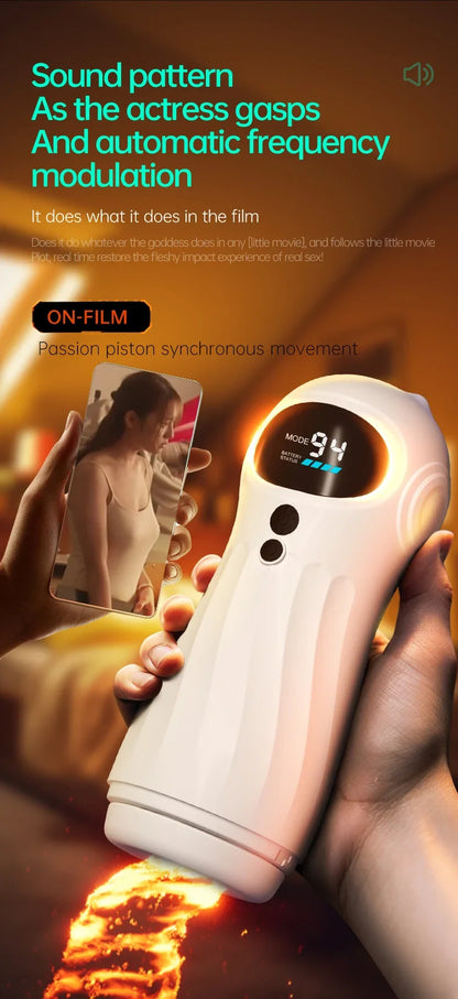 Automatic Sucker Male Masturbator with 9 Vibration & 4 Suction Modes