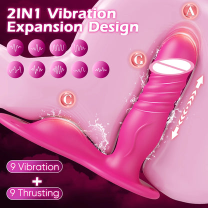 APP-Controlled Grinding Strap-On for G-Spot & Clit