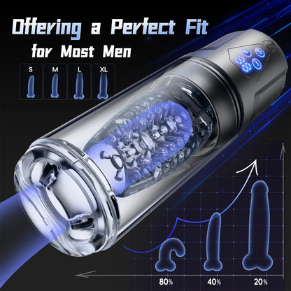 Smart App Control Male Stroker with Realistic Blowjob & 9 Vibration Modes