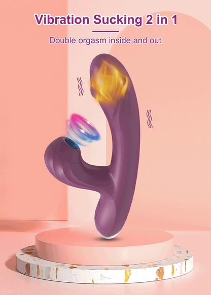 Heating Clitoral Sucker with G-Spot Vibration & Suction