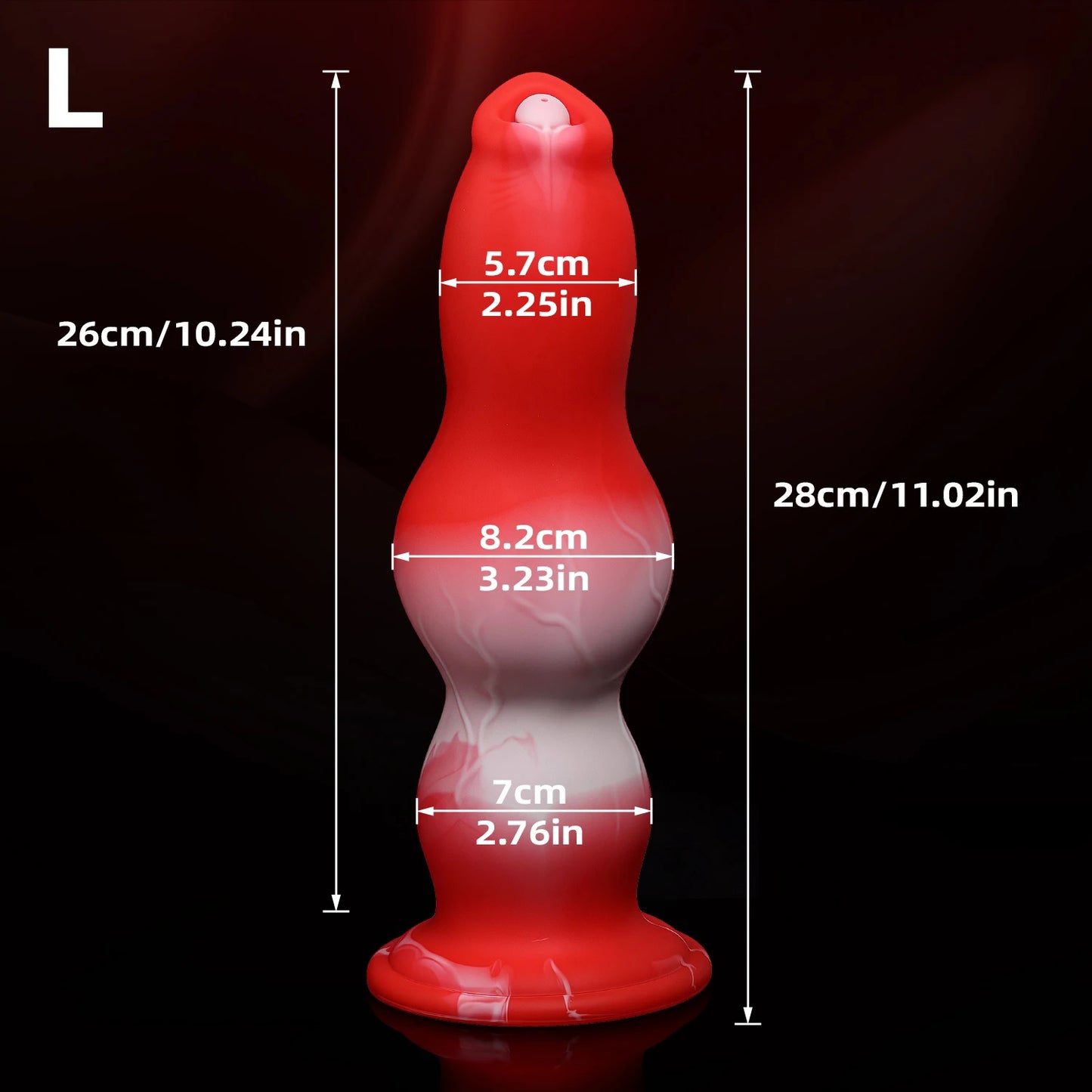 Dog Monster Dildo Anal Plug - Soft Silicone Animal Toy