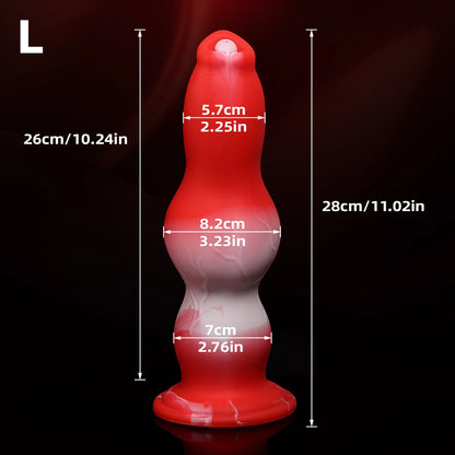 Dog Monster Dildo Anal Plug - Soft Silicone Animal Toy