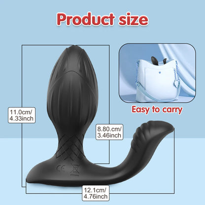 APP Control Prostate Massager with Rotation & Vibration
