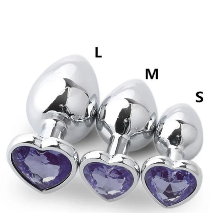 Diamond Metal Anal Plug Set