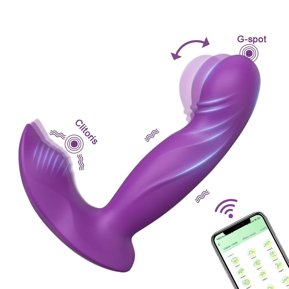APP Panty Vibrator with Wiggle G-Spot & Clit Stimulation