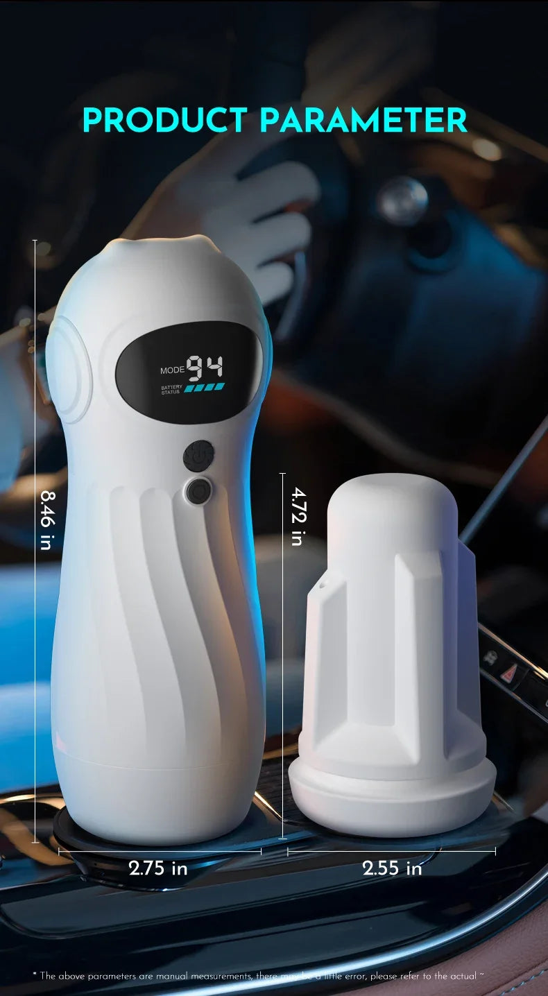 Automatic Sucker Male Masturbator with 9 Vibration & 4 Suction Modes