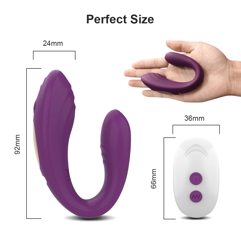 Remote G-Spot & Clitoral Vibrator Panty for Women