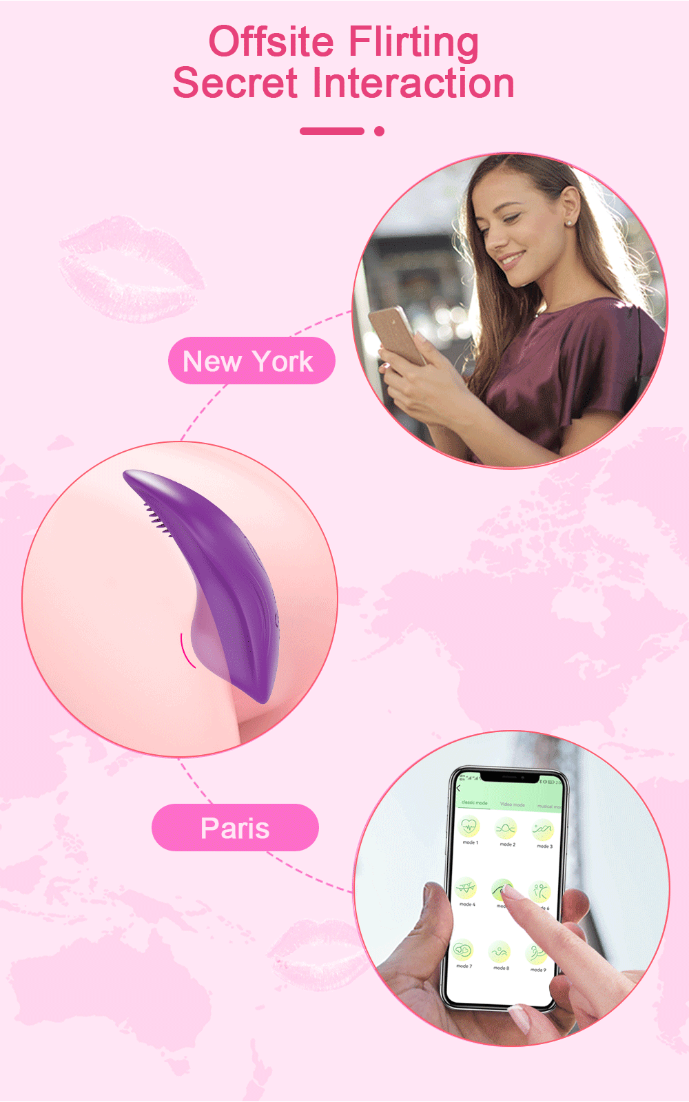 Wearable APP-Controlled Clit Vibrator for Couples & Solo Play
