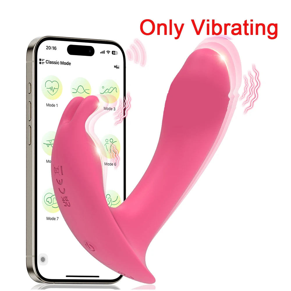 APP-Controlled Thrusting Panty Vibrator for G-Spot & Clit