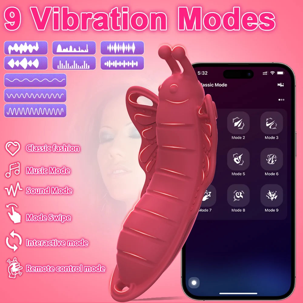 APP-Controlled Wearable Thong Vibrator for Women & Couples