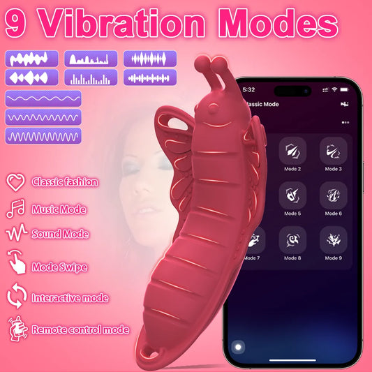 APP-Controlled Wearable Thong Vibrator for Women & Couples