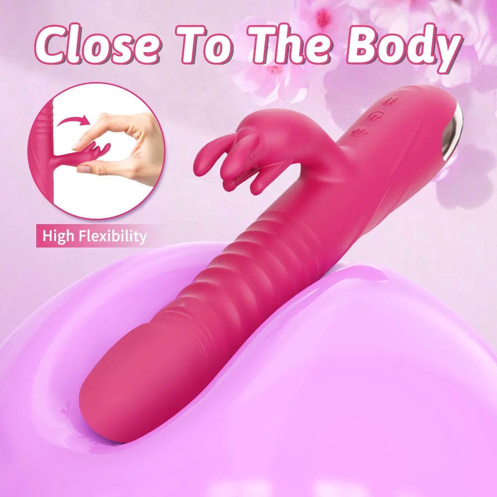 Dildo Vibrator with 3 Thrusting & 10 Vibration Patterns
