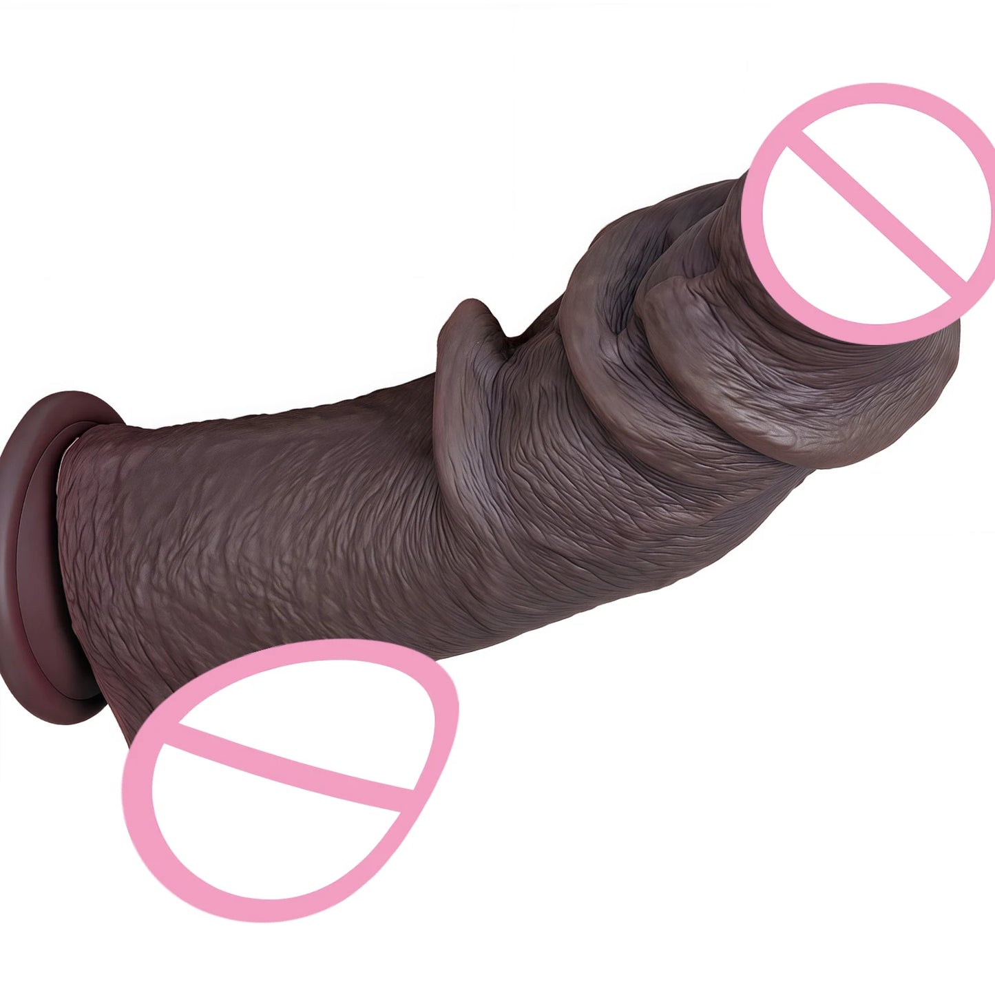 Large Silicone Foreskin Dildo - Designed for G-Spot, Vaginal & Anal Stimulation