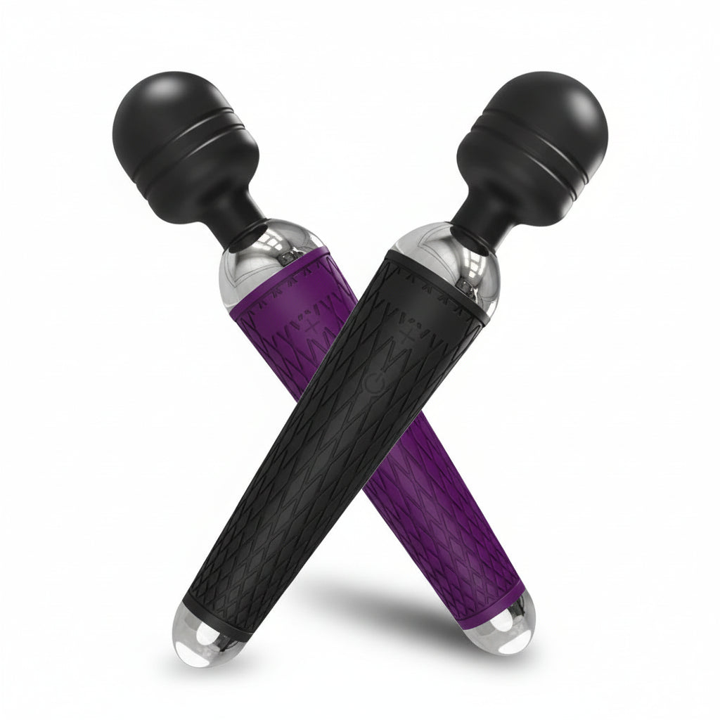 10-Speed Wand Vibrator for Clitoral and Nipple Stimulation