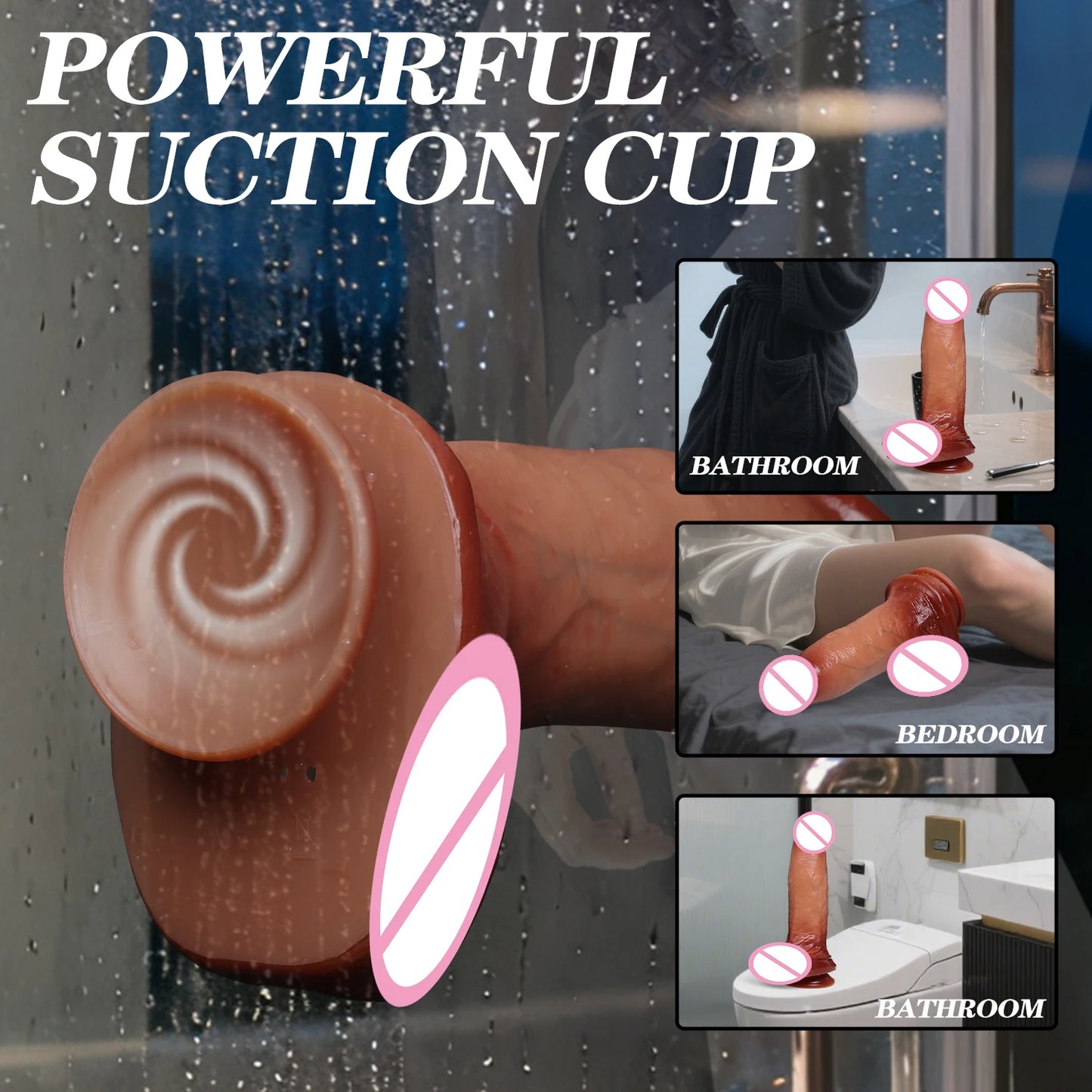 Big Heating Thrusting Dildo for G-Spot & Anal