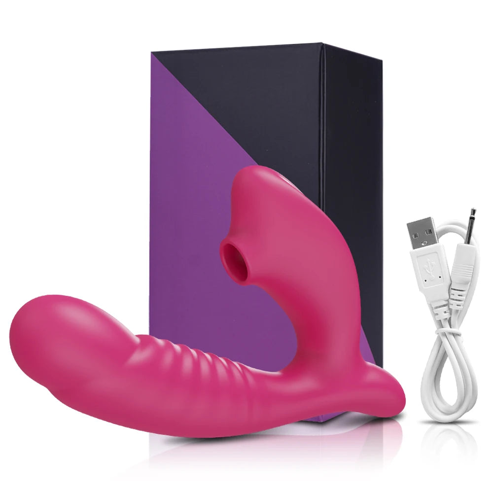 Dual-Action Clit Sucker and G-Spot Vibrator