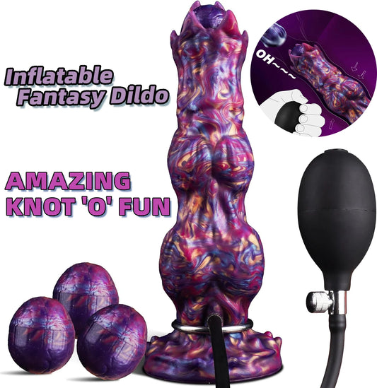 Inflatable Ovipositor Dildo - Egg-Laying Fantasy Toy for Vaginal & Anal Play