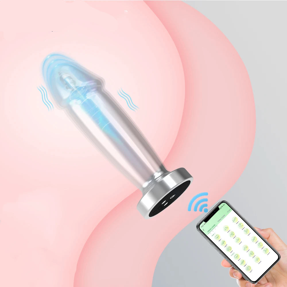 APP Controlled Butt Plug - Stainless Steel & Vibration
