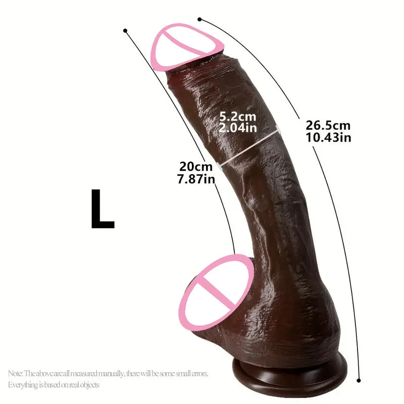 Long Realistic Huge Dildo with Butt Plug