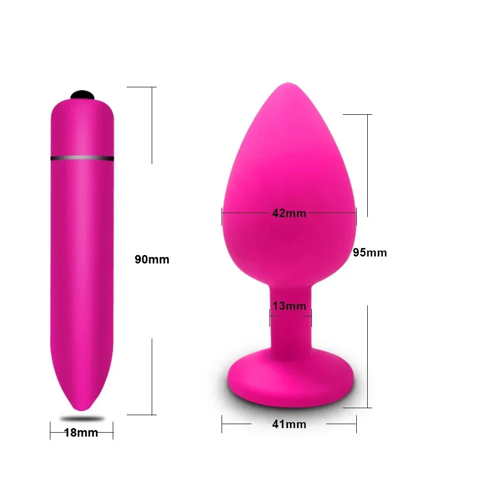 4pcs Soft Silicone Anal Plug Mini Erotic Butt Plug for Anal Toy Beginner Prostate Massager Sex Toy for Men Women Gay Couples