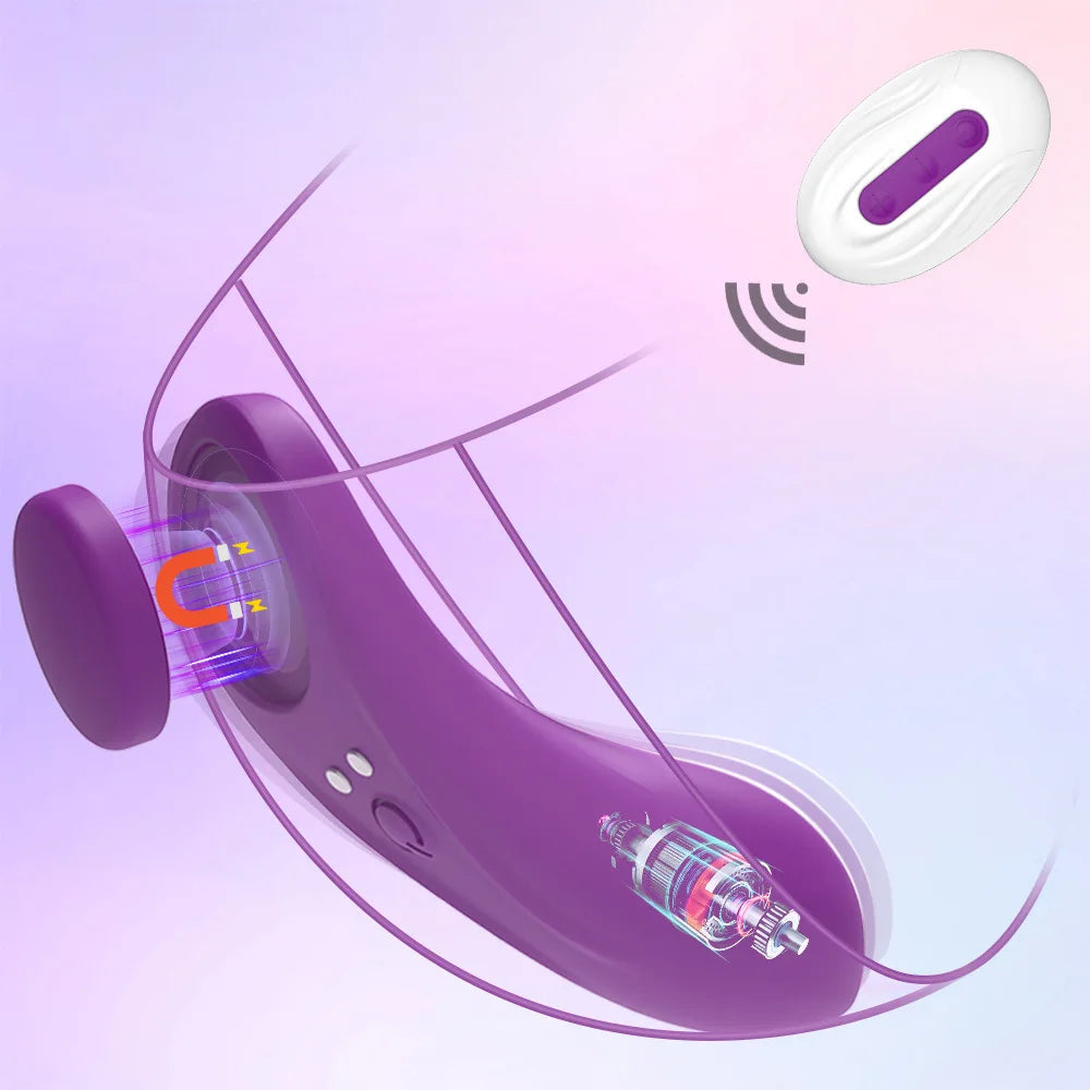APP-Controlled Magnetic Clit Stimulator Panty for Women