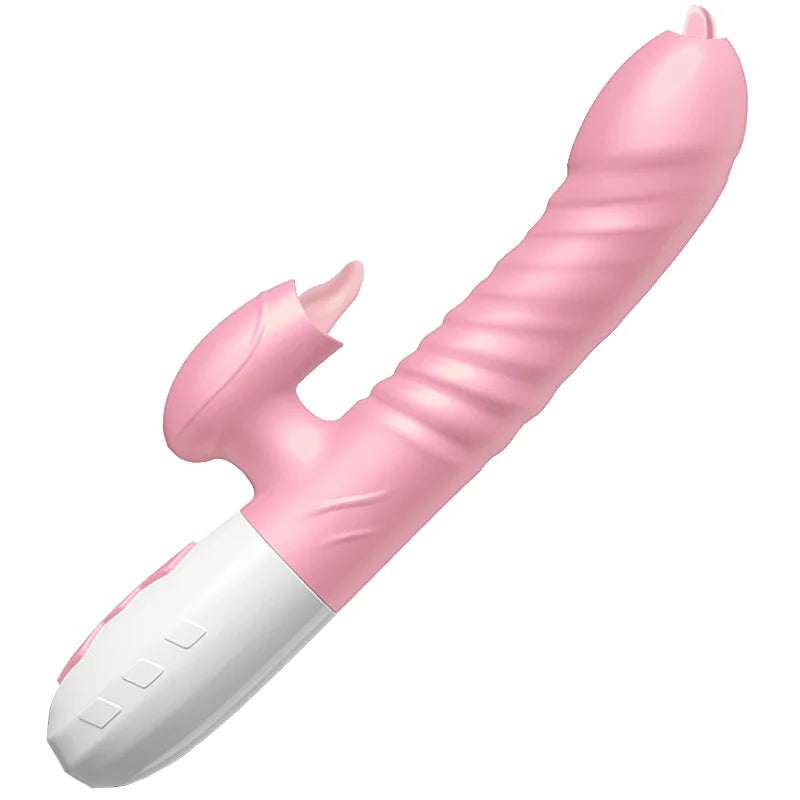 Fast Orgasm Vibrator Dildo with Licking Heating & Clit Suction