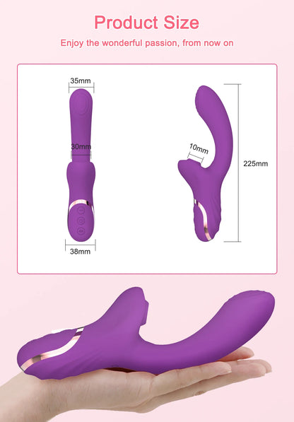 G-Spot Clit Sucker Vibrator with Nipple Stimulator