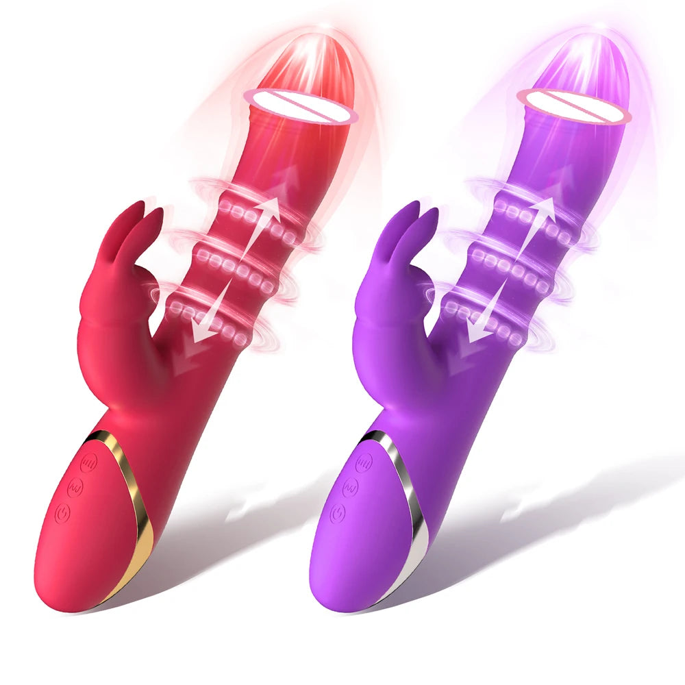 Dildo Vibrator with 3 Thrusting & 10 Vibration Patterns
