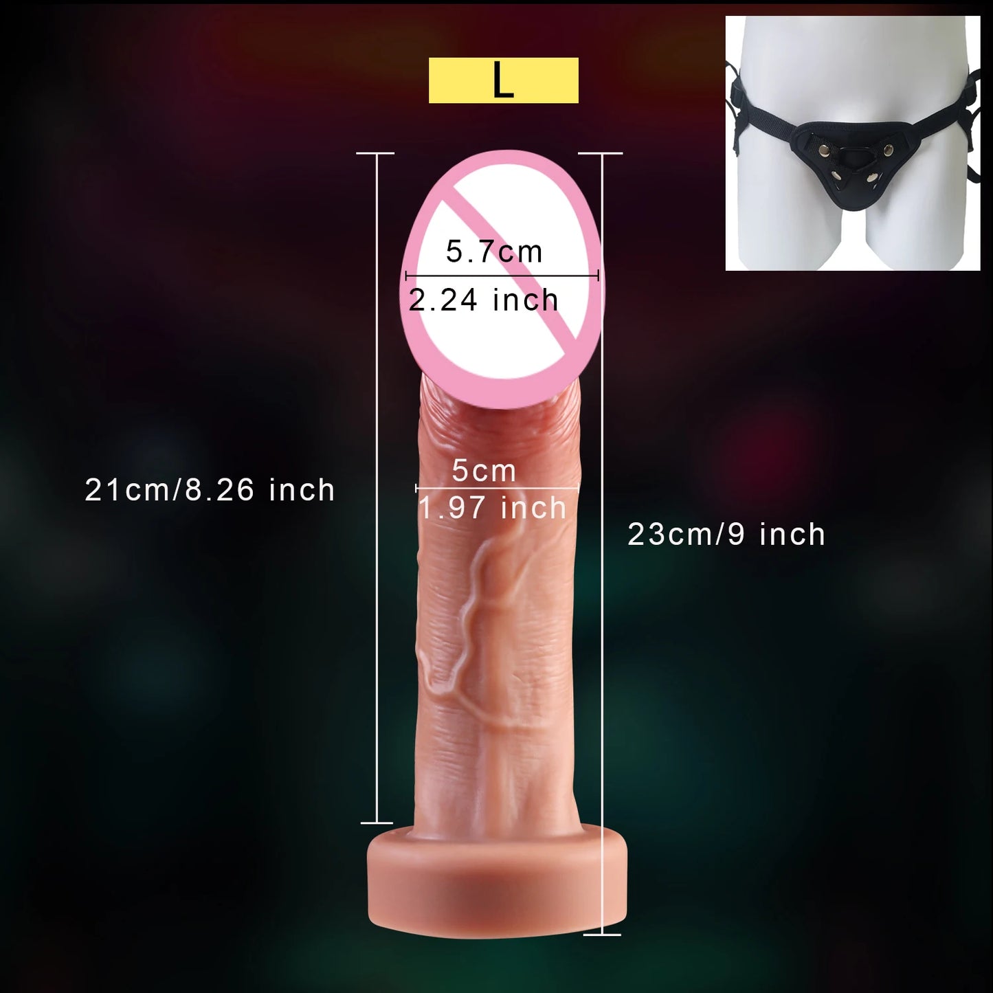 Skin-Feel Realistic Dildo with Suction Cup