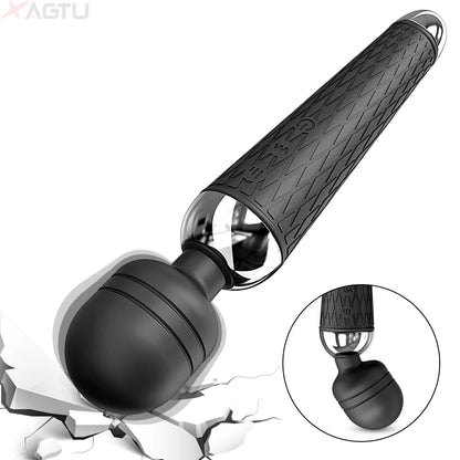 10-Speed Wand Vibrator for Clitoral and Nipple Stimulation