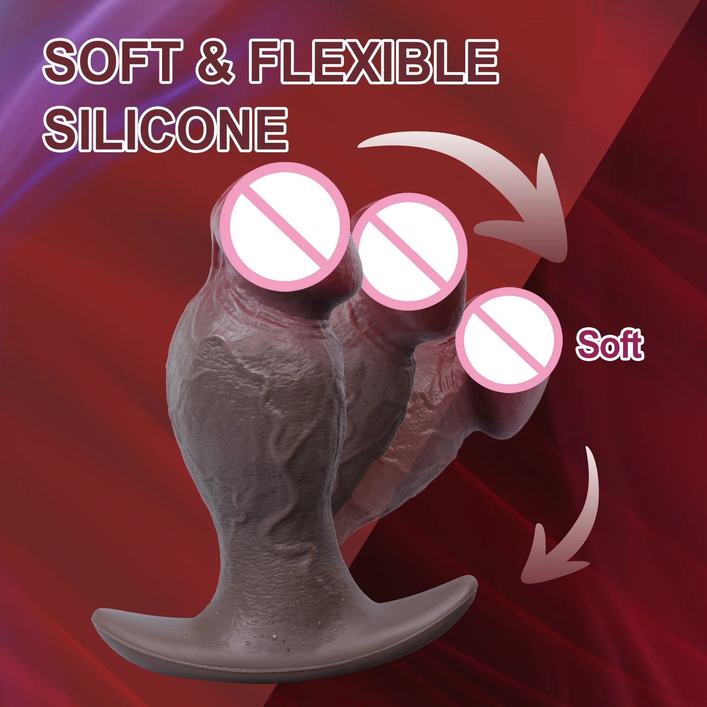 Anal Plug & Realistic Dildo - Dual Pleasure