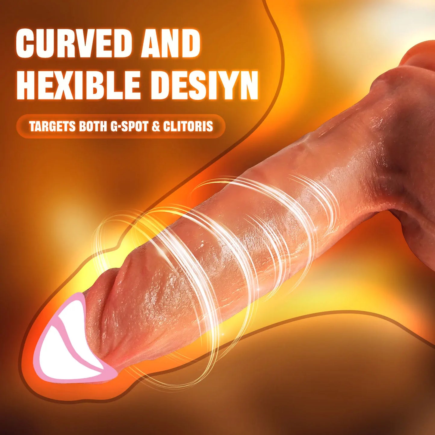 Squirting Silicone Dildo with Balls - Soft Anal Plug Toy for Women