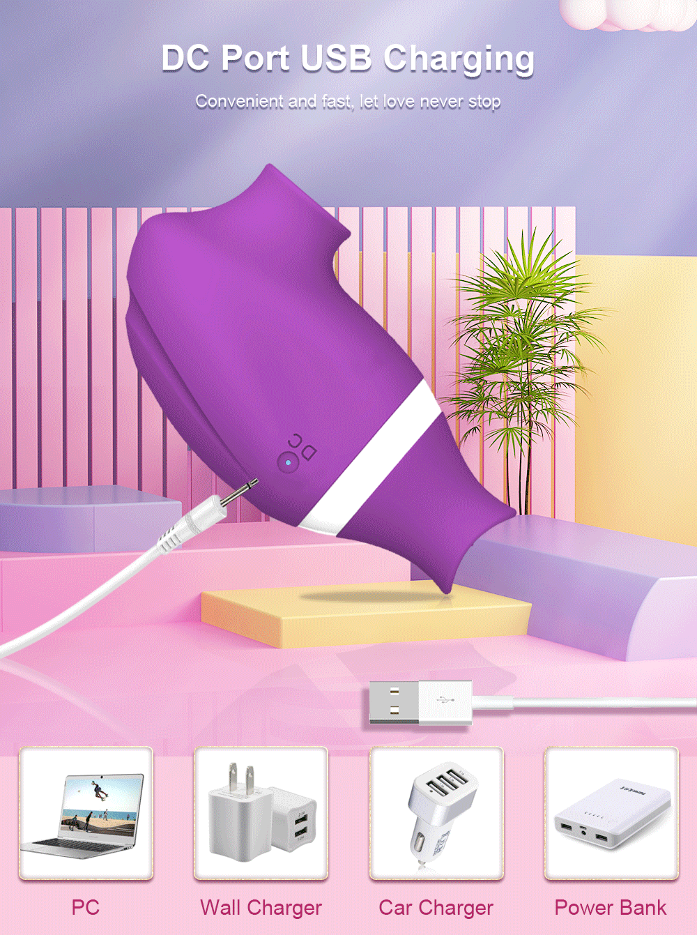 Dual Clit Sucker and Nipple Vibrator with Tongue Licking Motion