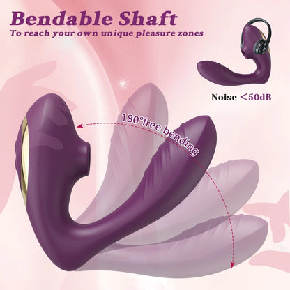 Dual-Action Clit Sucker and G-Spot Vibrator