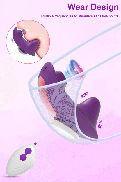 Remote Control Clit Sucker Panty with Magnetic Seal