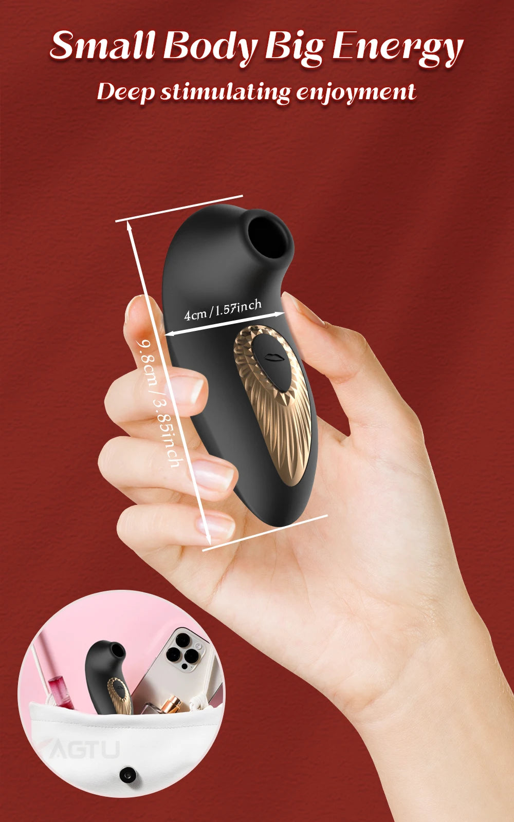 Clitoral Suction Vibrator with Nipple Stimulator for Women