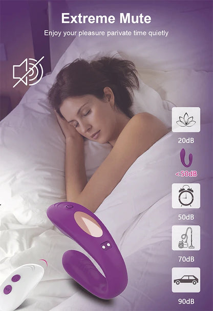 Remote G-Spot & Clitoral Vibrator Panty for Women