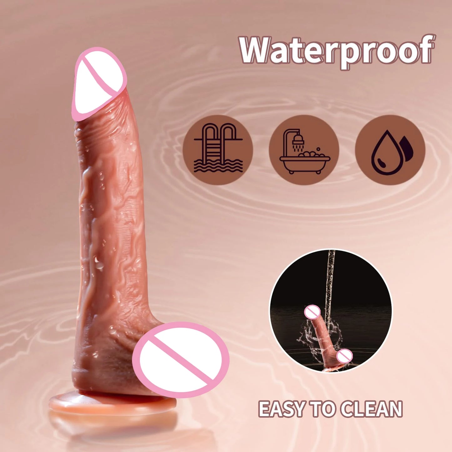 Wireless Heated Dildo for G-Spot Stimulation