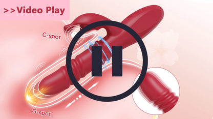 Rotating Rabbit Vibrator for G-Spot and Clitoral Stimulation