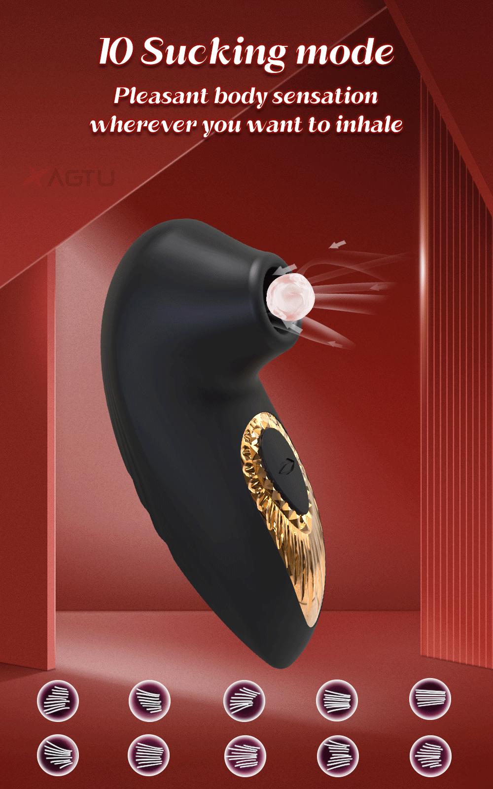 Clitoral Suction Vibrator with Nipple Stimulator for Women