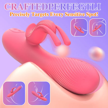 Powerful Rabbit Vibrator: Dual G-Spot & Clitoral Dildo